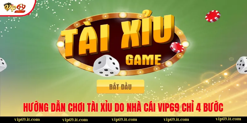 Hướng dẫn chơi tài xỉu do nhà cái VIP69 chỉ 4 bước