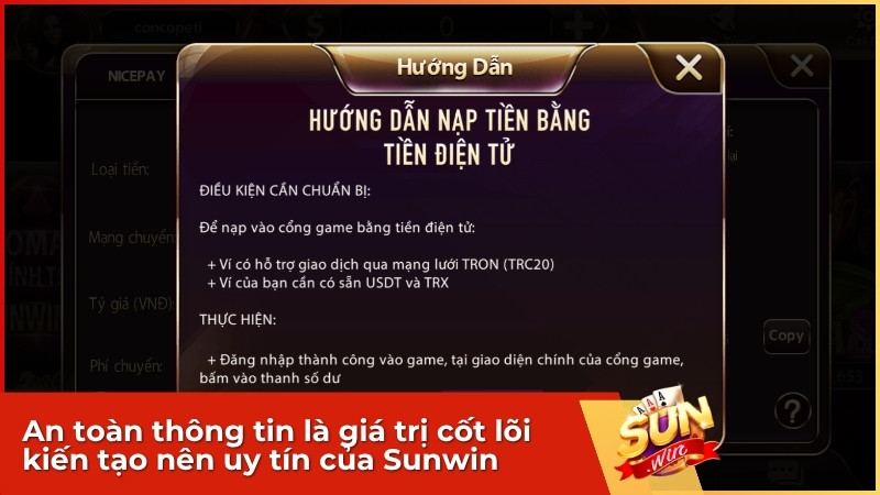 An toàn thông tin là giá trị cốt lõi kiến tạo nên uy tín của Sunwin.