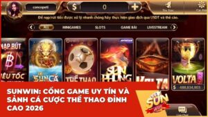sunwin cong game uy tin