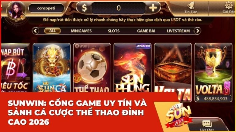 sunwin cong game uy tin